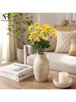NFI Essentials - Yellow Artificial Flower Bunch For Home Decor