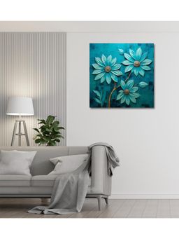 Olive Tree - Blue Canvas Wall Painting for Living Room