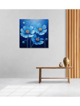 Olive Tree - Blue Canvas Wall Painting for Living Room