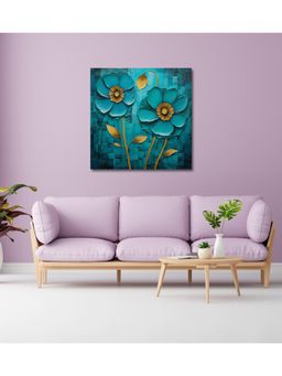 Olive Tree - Blue Canvas Wall Painting for Living Room