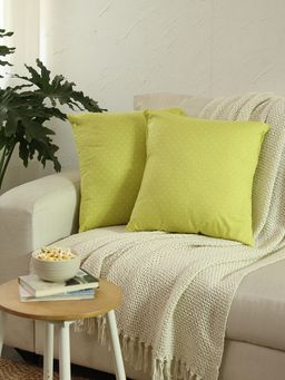 House This - Cushion Cover Kahaniya Yellow (Pack of 2)