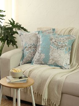 House This - Cushion Cover Mashak Blue (Pack of 2)