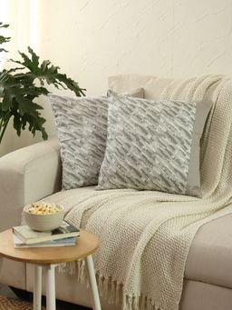 House This - Cushion Cover Tulika Grey (Pack of 2)