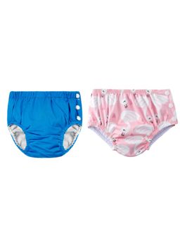 Chinmay Kids - Multi-Color Reusable Swim Diapers (L) (Pack of 2)