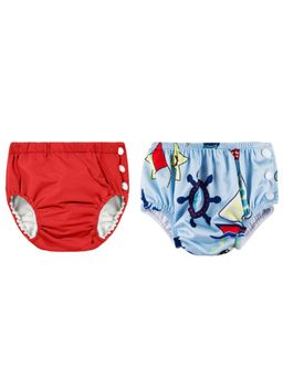 Chinmay Kids - Multi-Color Reusable Swim Diapers (L) (Pack of 2)