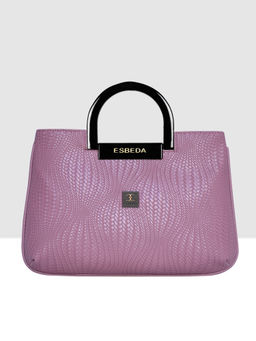 ESBEDA - Pink Color Woven Texture Medium Handbag For Women