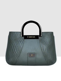 ESBEDA - Olive Color Acrylic Top Handle Medium Handbag For Women