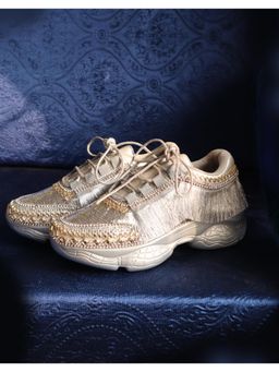 Chal Jooti - Magnetic Metallic Silver Sneakers