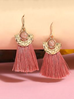 Lilly & Sparkle - Pink Contemporary Drop Earrings
