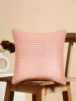 Nisrag Home - Pink Soft Decorative Cushion Cover (16x16 Inches)