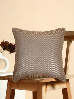 Nisrag Home - Brown Soft Decorative Cushion Cover (16x16 Inches)