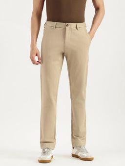 United Colors of Benetton - Men Beige Solid Slim Fit Trouser