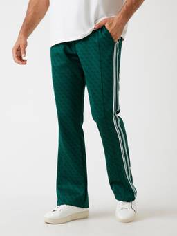 Guess - Men Green Printed Straight Trackpant