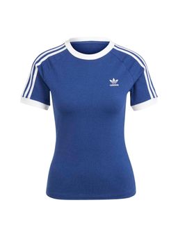 adidas Originals - Women Blue 3 Stripes Raglan T-shirt