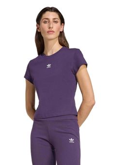 adidas Originals - Women Purple Solid Slim T-shirt