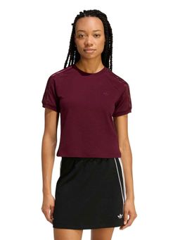 adidas Originals - Women Burgundy Self Design Cali T-shirt