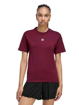 adidas Originals - Women Burgundy Solid Essentials Regular T-shirt