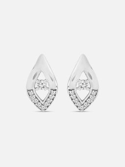 Mia by Tanishq - Dazzling Delight Silver Stud Earrings