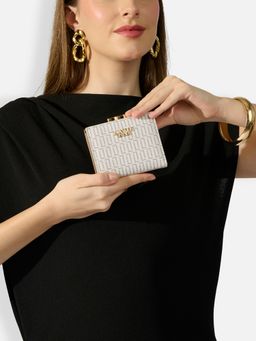 Lavie Luxe - Women's Frame Wallet (White) (S)
