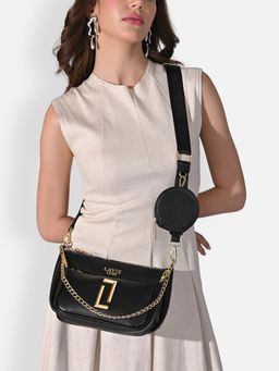 Lavie Luxe - Women's Chunk Sling Bag (Black) (S)