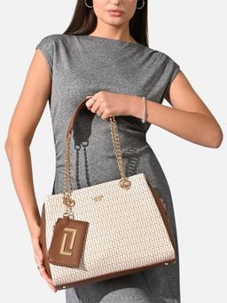 Lavie Luxe - Women's Ashley Satchel Handbag (White) (L)