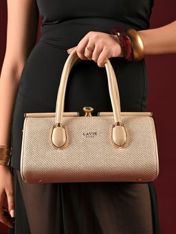 Lavie Luxe - Women's Dazzle Frame Handbag (Beige)