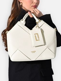 Lavie Luxe - Women's Crossway Satchel Handbag (Off White)