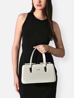 Lavie Luxe - Women's Book 2H Frame Handbag (Off White) (M)