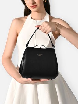 Lavie Luxe - Women's Fluff Frame Frame Handbag (Black) (S)