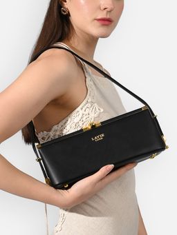 Lavie Luxe - Women's Parallel Frame Handbag (Black) (S)