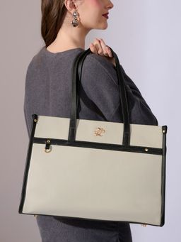 Lavie Signature - Women's Ls Kentucky 15 Inch Laptop Tote Handbag (White)