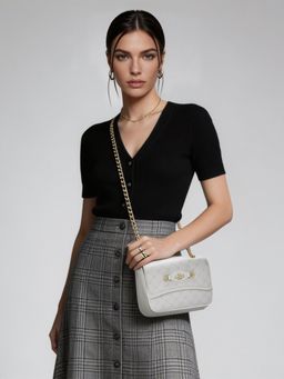 Lavie Paris - Women's Sean Sling Bag -Off White (MEDIUM)