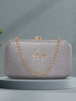 Lavie - Women's Tinsel Framed Clutch (Grey) (S)