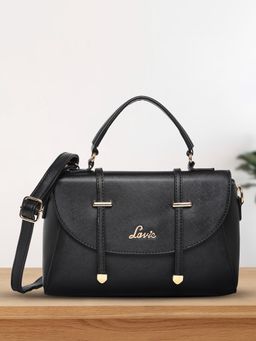 Lavie - Women's Beech Flap Satchel Handbag (Black) (L)