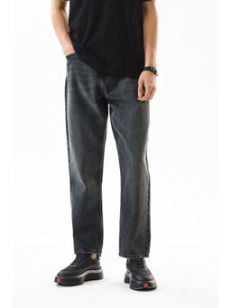 Snitch - Baggy Fit Mid Rise Charcoal Grey Jeans