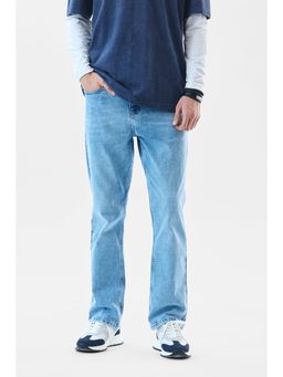 Snitch - Straight Fit Stretch Light Blue Jeans