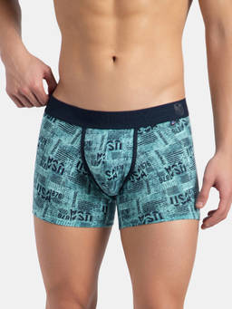 Jockey - US63 Men Super Combed Cotton Elastane Stretch Printed Trunk - Leisure Time