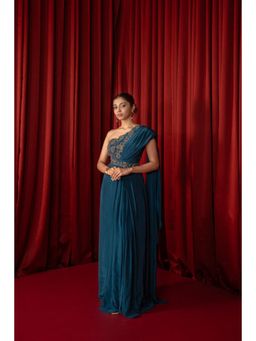 Qunic - Mirage Wave Pre-draped Gown