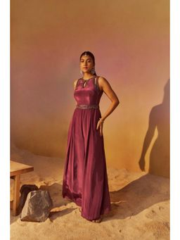 Qunic - Dusty Purple Jumpsuit with Belt