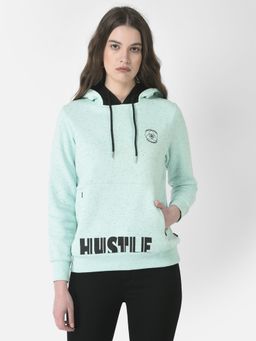 CRIMSOUNE CLUB - Women Green Hustle Sweatshirt