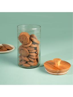 Ellementry - Cadence small glass jar with wooden lid