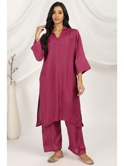 TAHILIYA - Purple Muslin Co-Ord (Set of 2)