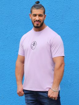 Instafab Plus - Mens Lavender Not In The Mood T-Shirt