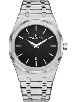 Tornado - Analog Black Dial Watch (T9009-SBSB) (M)