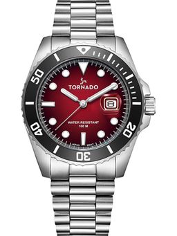 Tornado - Analog Maroon Dial Watch (T22001-SBSMB) (M)