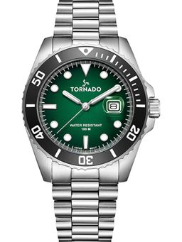 Tornado - Lumina Analog Green Watch (T22001-SBSHB) (M)