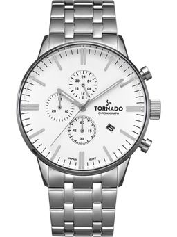 Tornado - Chronograph White Watch (T6102-SBSS) (M)