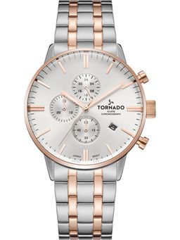 Tornado - Chronograph Silver with Rose Gold Watch (T6102-KBKSK) (M)