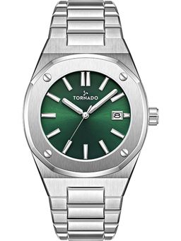 Tornado - Aurora Twilight Analog Green Dial Watch (T23003-SBSH) (M)