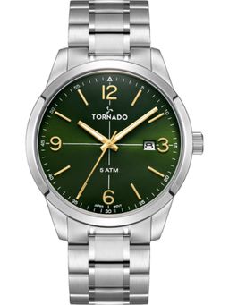 Tornado - Classic Analog Green Dial Watch (T24007-SBSH) (M)